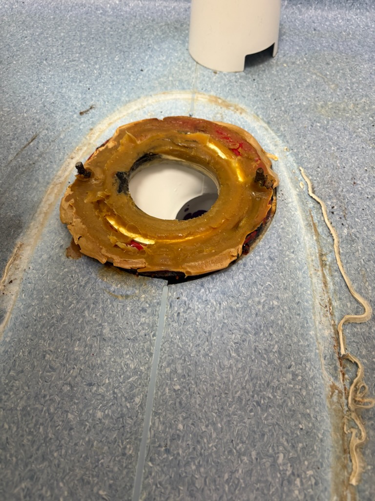 Before by Livas Contracting Services, Katy TX: Failed wax seal off the flange